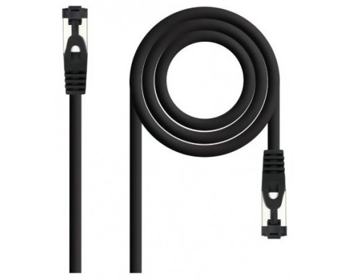 Nanocable Cable red Cat. 8.1 2GHZ SSTP Negro 0,30m