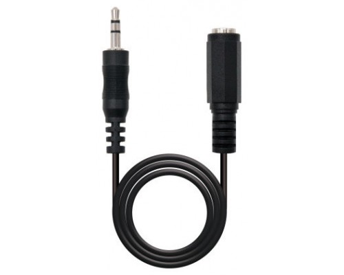 Nanocable - Cable alargador audio estereo 3m -