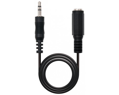 Nanocable - Cable alargador audio estereo 5m - jack