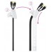 ORGANIZADOR DE CABLES FLEXIBLE 25MM 1 M BLANCO