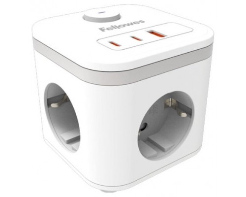 TOMA CARGA + USB A/C DIAMETRO 60/80 CM BLANCO FELLOWES 100137178 (Espera 4 dias)