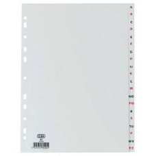 &Iacute;NDICES ALFAB&Eacute;TICOS PL&Aacute;STICO FOLIO A-Z 20 POSICIONES COLOR GRIS ELBA 100210404 (Espera 4 dias)