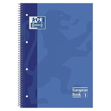 OXFORD Cuaderno microperfonado 80h 90g cuadricula 5x5 A4+ azul-IR19 OXFORD Cuaderno microperfonado 80h 90g cuadricula 5x5 A4+ azul