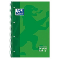 OXFORD Cuaderno microperfonado 80h 90g cuadricula 5x5 A4+ verde