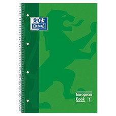OXFORD Cuaderno microperfonado 80h 90g cuadricula 5x5 A4+ verde-IR19 OXFORD Cuaderno microperfonado 80h 90g cuadricula 5x5 A4+ verde