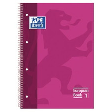 OXFORD CUADERNO MICROPERFORADO EUROPEANBOOK 1 TAPAS EXTRADURAS 80H 90G CUADRICULA 5X5 A4+ ROSA-IR19 OXFORD CUADERNO MICROPERFORADO EUROPEANBOOK 1 TAPAS EXTRADURAS 80H 90G CUADRICULA 5X5 A4+ ROSA