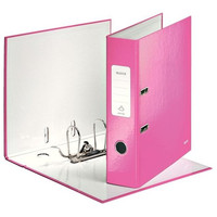 LEITZ Archivador carton forrado Wow 180 lomo 80mm A4 fucsia metalizado