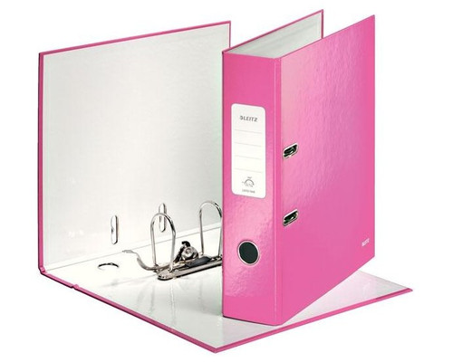LEITZ Archivador carton forrado Wow 180 lomo 80mm A4 fucsia metalizado-IR31 LEITZ Archivador carton forrado Wow 180 lomo 80mm A4 fucsia metalizado