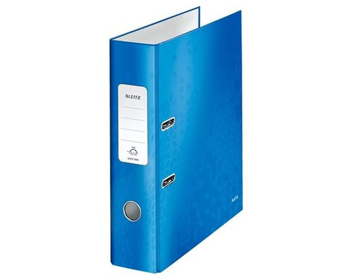 LEITZ Archivador carton forrado Wow 180 lomo 80mm A4 azul metalizado-IR31 LEITZ Archivador carton forrado Wow 180 lomo 80mm A4 azul metalizado