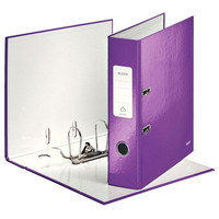 LEITZ Archivador carton forrado Wow 180 lomo 80mm A4 violeta metalizado-IR31 LEITZ Archivador carton forrado Wow 180 lomo 80mm A4 violeta metalizado