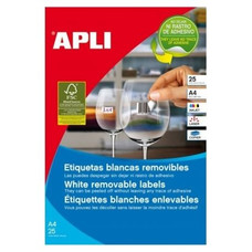 APLI C.4725 etiquetas removibles 25,4x10mm-IR25 APLI C.4725 etiquetas removibles 25,4x10mm