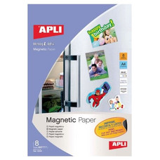 APLI Paq.8h papel magnetico Apli Ink-jet A4-IR30 APLI Paq.8h papel magnetico Apli Ink-jet A4