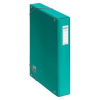CAJAS DE PROYECTOS CART&Oacute;N FORRADO LOMO DE 5 CM VERDE CLARO CON ETIQUETA 245X350X50 DOHE 10361 (Espera 4 dias)
