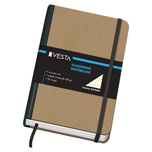 DOHE Cuaderno Vesta Nature tapa cartone rayado horizontal A6