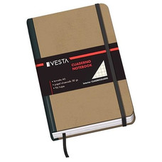 DOHE Cuaderno Vesta Nature tapa cartone cuadricula 5mm A6-IR19 DOHE Cuaderno Vesta Nature tapa cartone cuadricula 5mm A6