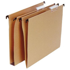 Grafoplas Carpeta colgante - Visor superior - Kraft - Varilla de plastico - A4 - Lomo en ""V"" - Pack 50 ud-IR40 Grafoplas Carpeta colgante - Visor superior - Kraft - Varilla de plastico - A4 - Lomo en ""V"" - Pack 50 ud