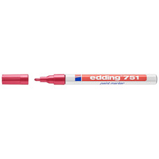 EDDING Marcador permanente 751 trazo 1-2mm rojo