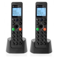 MOTOROLA DOT202 teléfono DECT DUO Negro