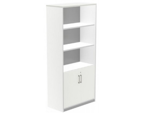 ARMARIO ALTO CON PUERTAS BAJAS 195X90X45 ESTRUCTURA BLANCA/PUERTAS BLANCO ROCADA 1103AW04 (Espera 4 dias)