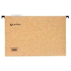 Grafoplas Carpeta colgante - Visor superior - Bicolor - Varilla de plastico - Folio prolongado - Lomo en ""V"" - Pack 50 ud-IR40 Grafoplas Carpeta colgante - Visor superior - Bicolor - Varilla de plastico - Folio prolongado - Lomo en ""V"" - Pack 50 ud