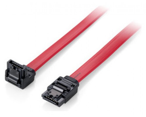 Cable Serial Ata Iii Equip Acodado 0.5m Con Clip