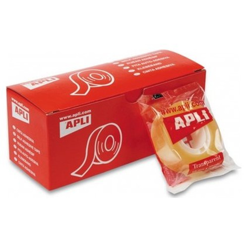 APLI R.cinta adhesiva 12mmx66m transparente-IR34 APLI R.cinta adhesiva 12mmx66m transparente
