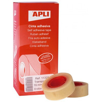 Apli Cinta adhesiva transparente - 19 mm x 33 m
