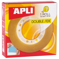 APLI R.cinta adhesiva doble cara 10mx15mm transparente-IR27 APLI R.cinta adhesiva doble cara 10mx15mm transparente
