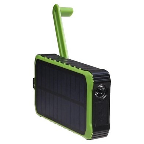 POWEBANK DENVER SOLAR DE 10000MAH CON MANIVELA MANUAL