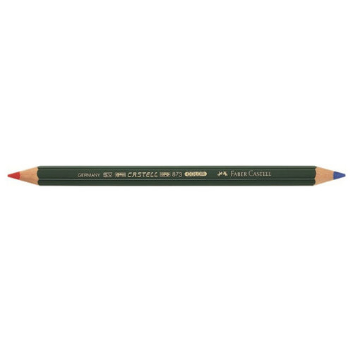 FABER-CASTELL Lapiz bicolor trazo 4,3mm rojo-azul