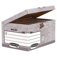 FELLOWES Maxi contenedor de archivos con tapa fija Gris FSC (PACK DE 10)-IR30 FELLOWES Maxi contenedor de archivos con tapa fija Gris FSC (PACK DE 10)