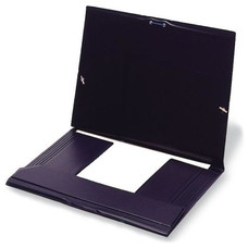 GRAFOPLAS Carpeta gomas PVC con solapas cuarto negro-IR40 GRAFOPLAS Carpeta gomas PVC con solapas cuarto negro