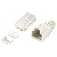 Equip Kit 100 Conectores RJ45 Cat.6 UTP con Protector y Guia