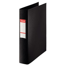 ESSELTE Carpeta PVC 4 anillas 40mm mixtas folio negro