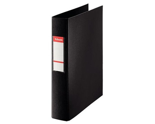 ESSELTE Carpeta PVC 4 anillas 40mm mixtas folio negro