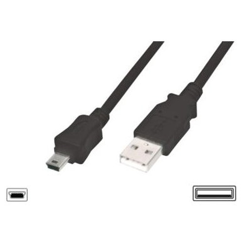 Cable USB 2.0 A a Mini-B, M/M, 1,8 m-HO60 Cable USB 2.0 A a Mini-B, M/M, 1,8 m