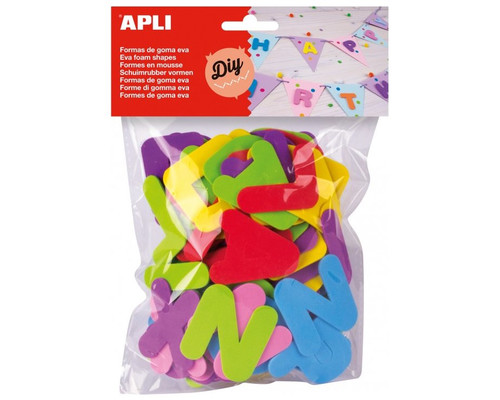 APLI B.104 FORMAS GOMA EVA LETRAS