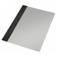 ESSELTE Paq.50 dossiers fastener PVC folio acabado liso negro