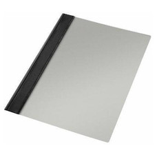 ESSELTE Paq.50 dossiers fastener PVC folio acabado liso negro
