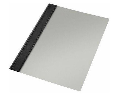 ESSELTE Paq.50 dossiers fastener PVC folio acabado liso negro