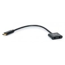CABLE EQUIP ADAP. USB-C PARA DOBLE AUR. + MICRO