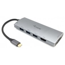 ADAPTADOR USB-C 7IN1 HDMI 4K HUB USB-C CARGA 100W USB