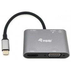 Docking Usb-c Equip 133483 A 1xhdmi 4k 1xvga 1xusb-a