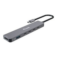 DOCKING USB-C 6-EN-1 EQUIP 133500 A 1xHDMI 4K 4xUSB-C-SX25 DOCKING USB-C 6-EN-1 EQUIP 133500 A 1xHDMI 4K 4xUSB-C