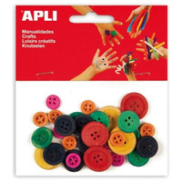 APLI B.30 BOTONES TAMA&Ntilde;OS VARIADOS COLORES SURTIDOS