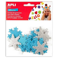 APLI B.22 FORMAS ADHESIVAS GOMA EVA COPOS NIEVE PURPURINA-IR25 APLI B.22 FORMAS ADHESIVAS GOMA EVA COPOS NIEVE PURPURINA
