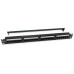 Patch Panel 24 Puertos Utp Categoria 6 1u Color Negro