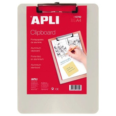 APLI Portablocs con clip base aluminio A4