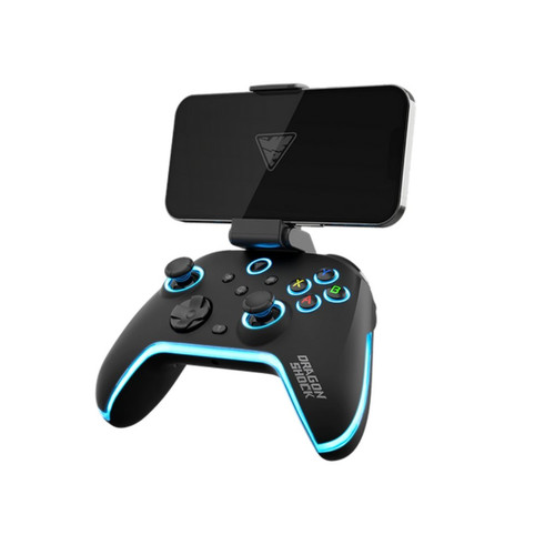 Dragonshock Aurora Plus Negro Bluetooth/RF/USB Gamepad Anal&oacute;gico/Digital Android, PC, Playstation 3, iOS (Espera 4 dias)