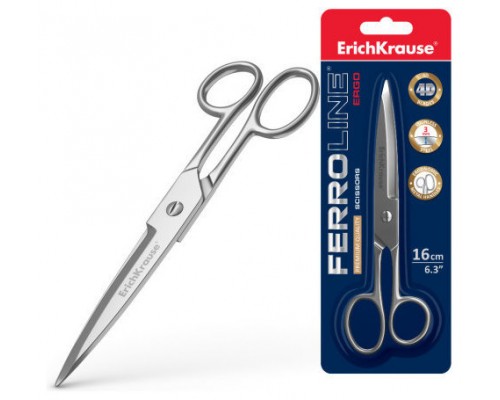 BL&Iacute;STER TIJERAS FERRO 16 CM ERICH KRAUSE 14851 (Espera 4 dias)